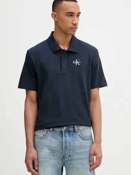 Calvin Klein Jeans polo majica modra
