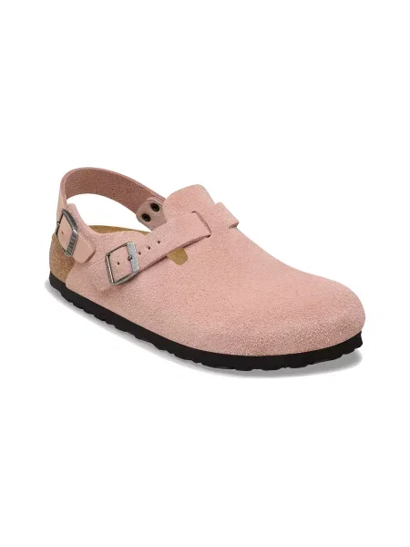 Birkenstock Tokio Suede Leather Regular Fit Pink Clay Kobiety Sandały Birkenstock Size: różowy