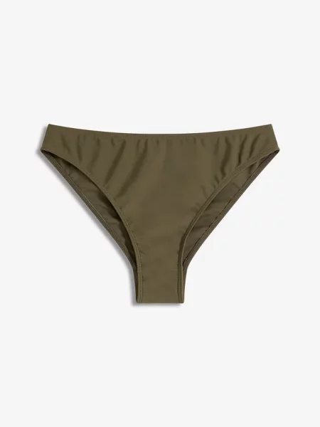 Figi bikini z wysokim wycięciem nogawek zielone