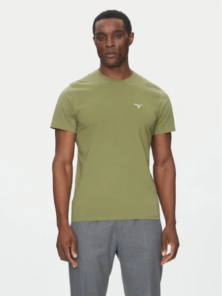 Barbour Tricou Essential Sports Tailored Fit verde