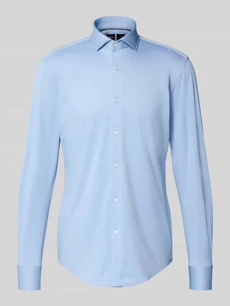 Boss Koszula Hank Performance Slim Fit blau błękitna