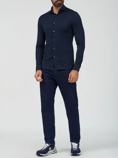 Рубашка Stefan Brandt синяя