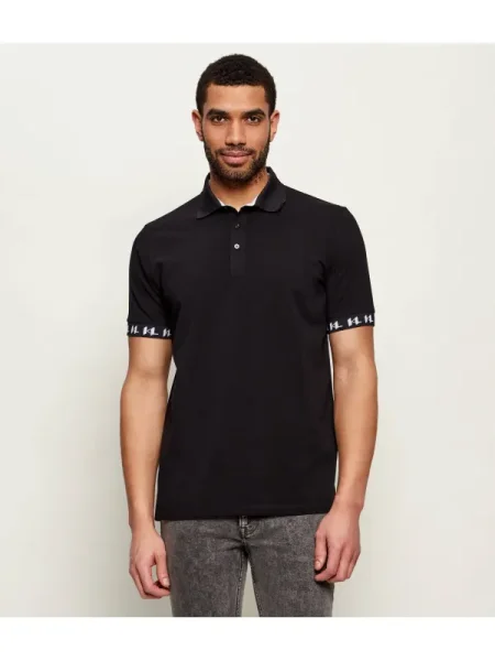 Tricou polo Karl Lagerfeld negru