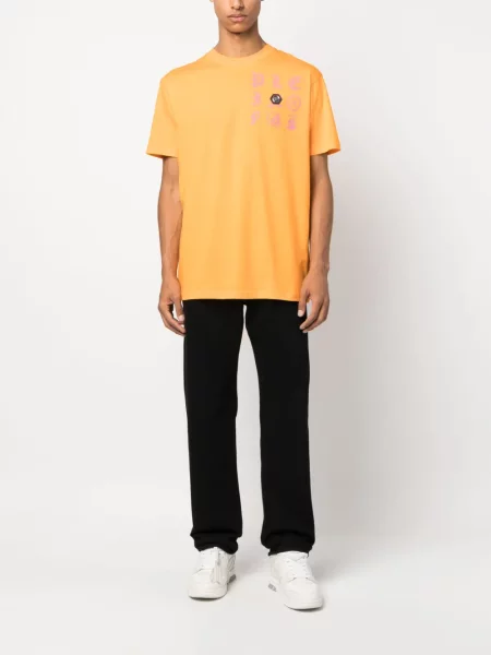 Marškinėliai Philipp Plein oranžinė