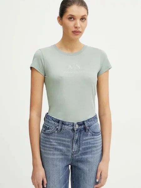 Armani Exchange tričko zelené