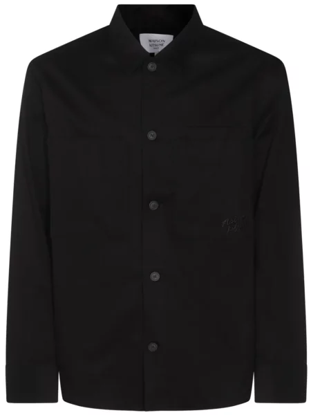 Яке Maison Kitsuné с принт черно