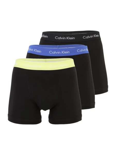 Calvin Klein Underwear Boksarice modra / neonsko rumena / črna bela