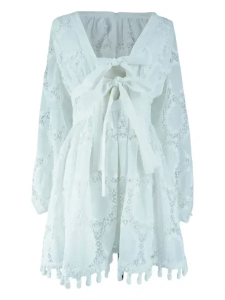 Kostiumas midi suknelė Alexis iki kelių balta