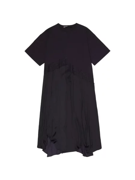 Rochie midi Bimba Y Lola din dantelă până la genunchi de costum gri