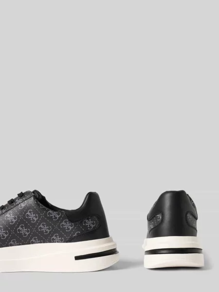 Sneakersy z podeszwą na platformie model ELBA' Guess czarne
