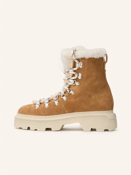 Santoni Sznurowane Buty Polac braun