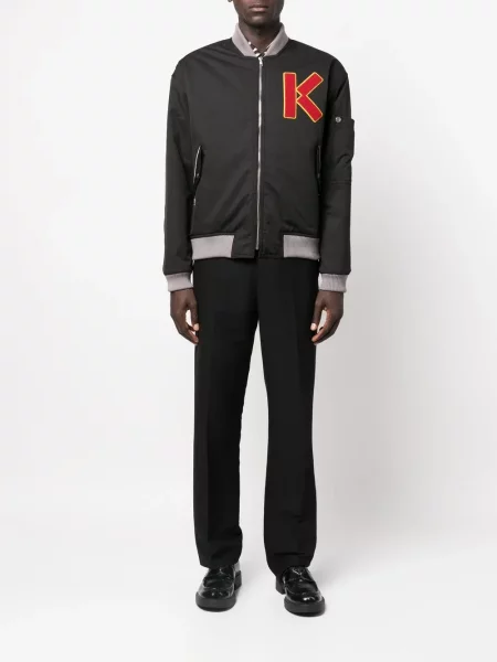 Siuvinėta bomber striukė Kenzo juoda