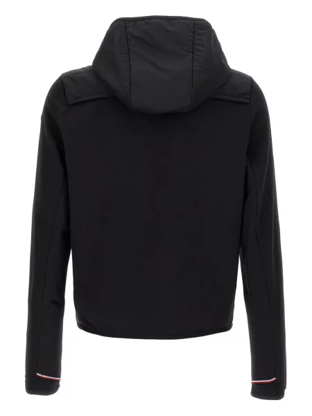 Geacă Moncler Grenoble cu glugă negru