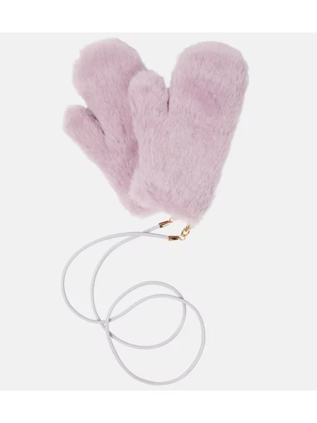 Mănuși Max Mara teddy roz