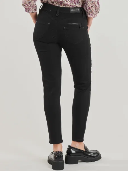 Cropp blugi Freeman T.porter cu talie înaltă negru