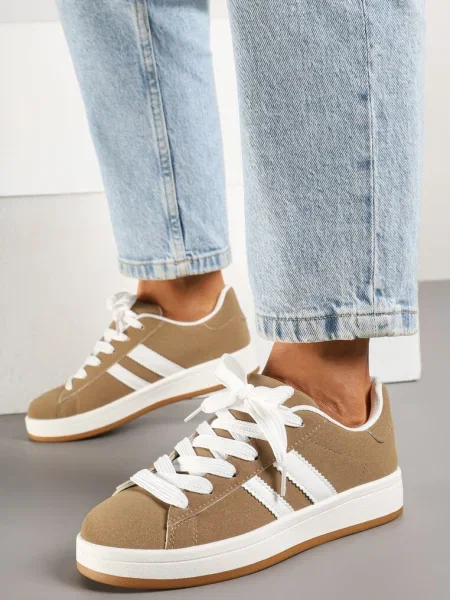 Sneakers Flortewi închis bej