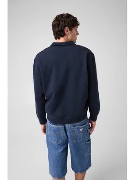 Guess Jeans Pulóver Világoskék kék
