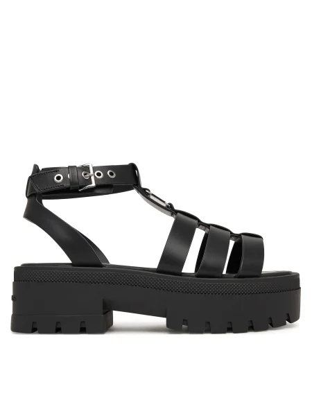 Sandále Tommy Jeans Tjw Fisherman Leather Max Sandal čierna