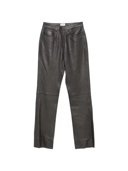 Pantaloni Alysi din piele maro