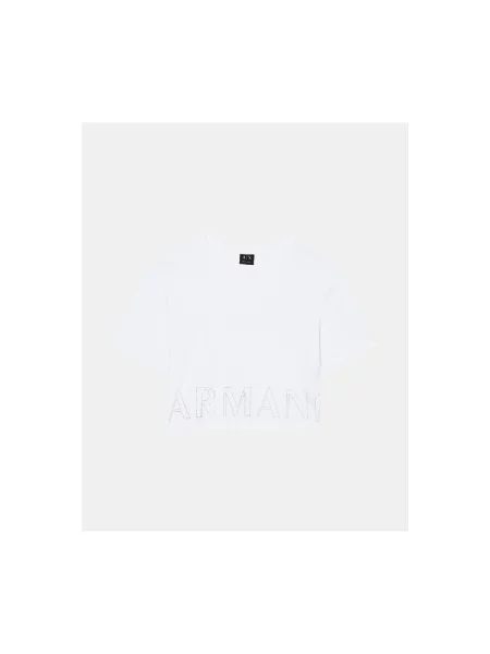 ARMANI EXCHANGE Póló ezüst fehér