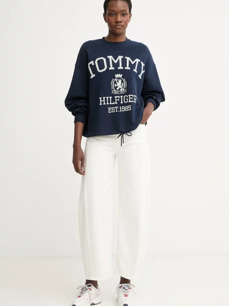 Tommy Hilfiger pulover bombažen modra