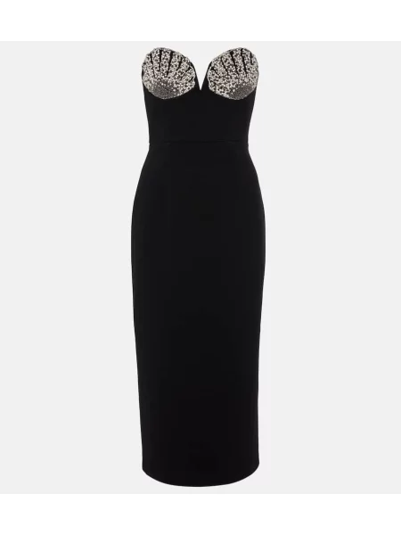 Rochie midi Rebecca Vallance până la genunchi de costum negru