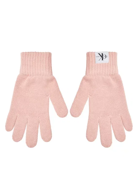 Otroške rokavice Calvin Klein Jeans Monogram roza