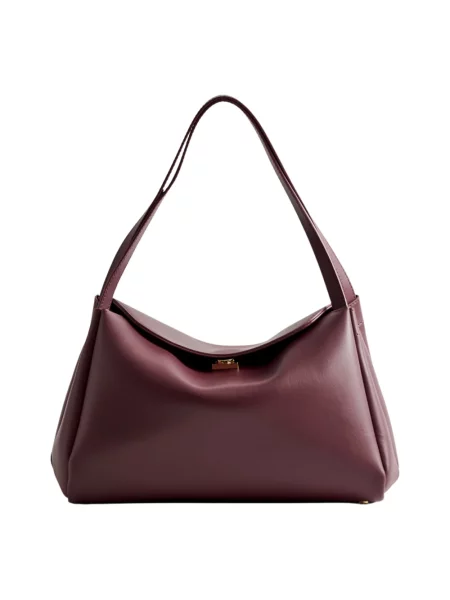 Themoire torebka bordowy fioletowa