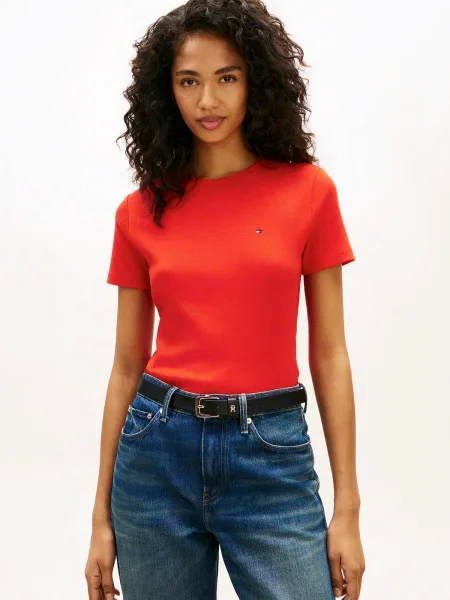 TOMMY HILFIGER Tričko CODY homárová oranžová