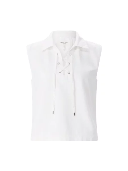 Koszulka polo Rag & Bone biała
