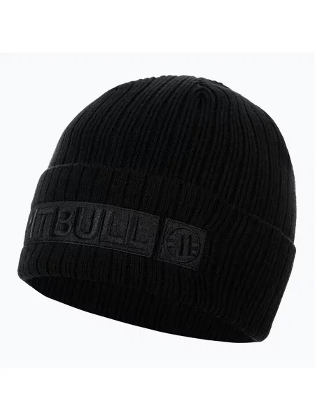Zimní čepice Pitbull Beanie Silvas Hilltop black/black černý