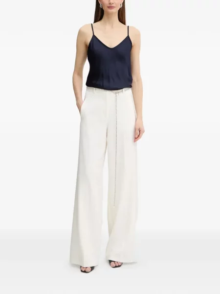 Pantaloni Pinko alb