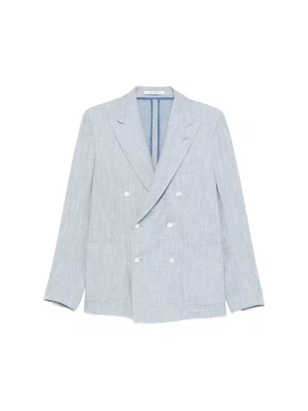 Garnitur Tagliatore dwurzędowy niebieski