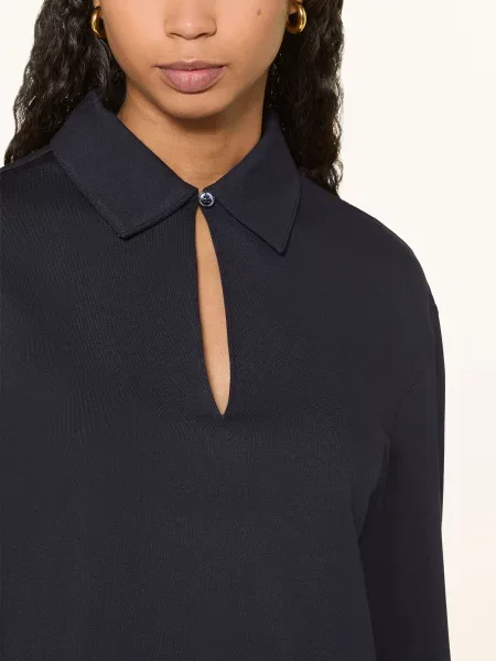 Mm By Max Mara Jerseyové Polo Tričko Lgestro tmavě modrá
