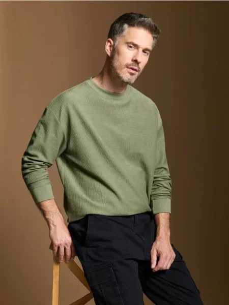 Sinsay Mikina basic zelená