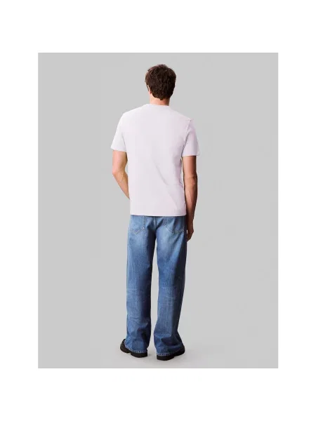 Tricou Calvin Klein cu mâneci scurte alb
