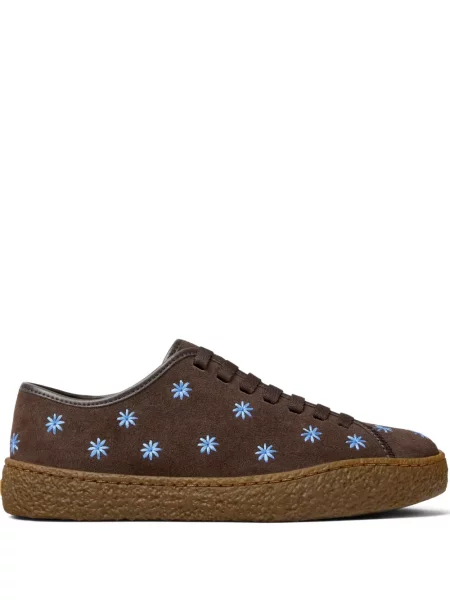 Sneakerși Camper cu model floral maro