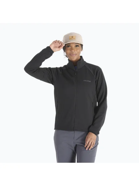 Дамска блуза с качулка Marmot Leconte Fleece black черно