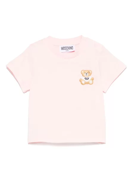 Koszulka dziecięca Moschino różowa