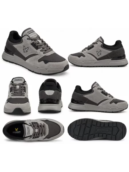 Sneakersy Lyle & Scott skórzane szare