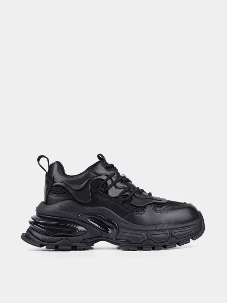 Шкіряні Кросівки MIRATON чорний