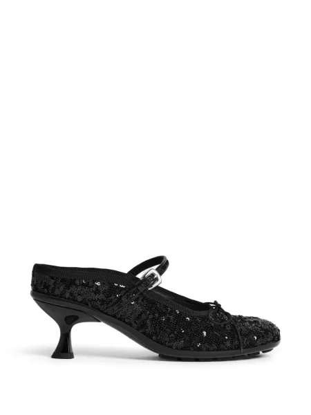 Pantofi cu toc Simone Rocha cu paiete negru