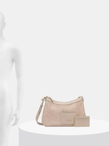 Armani Exchange baguette táska női bézs