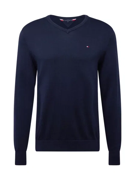 TOMMY HILFIGER Pulover ESSENTIAL marine modra