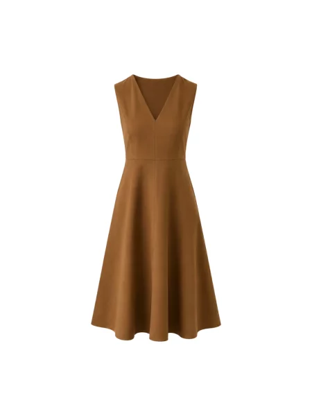 Sukienka midi Max Mara Studio brązowa