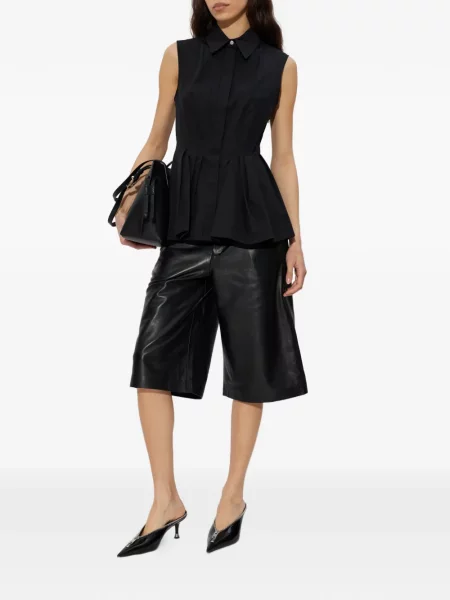 Cămașă Sportmax plisată negru