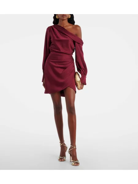 Rochie Simkhai din satin bordo
