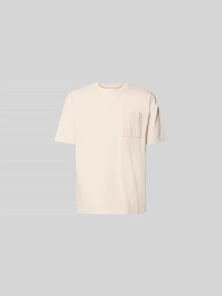 T-shirt o kroju relaxed fit z brustaszą Maison Kitsune