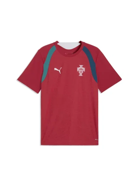 PUMA koszulka treningowa Portugalia o dopasowanym kroju Akcesoria S czerwony