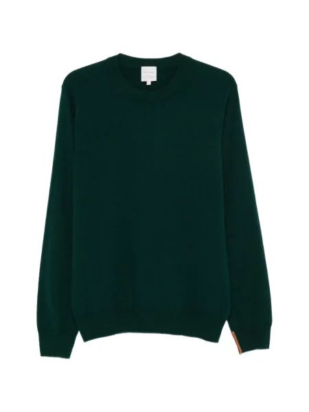 Pulover Paul Smith din cașmir cu decolteu rotund verde
